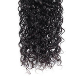 Wavymy Virgin Human Hair Water Wave 3 Bundles With 13x4 Lace Frontal Natural Color Hair