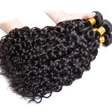 Wavymy Affordable Virgin Human Hair Water Wave 3 Bundles With 4x4 Lace Closure