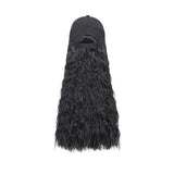 Wavymy Wavy Hat Wigs Baseball Cap Wigs With Natural Color Human Hair Attached